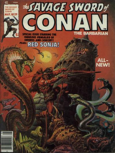 Cover for The Savage Sword of Conan (Marvel, 1974 series) #29