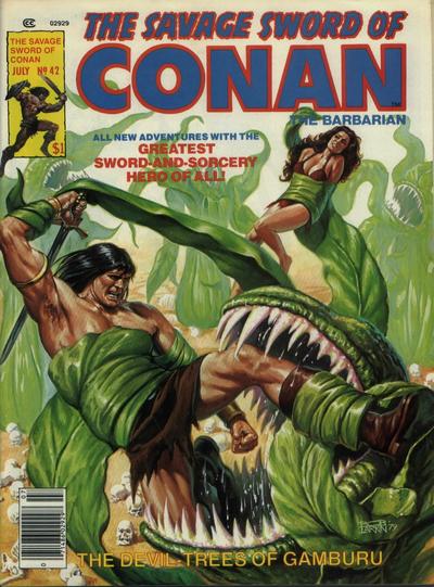 Cover for The Savage Sword of Conan (Marvel, 1974 series) #42