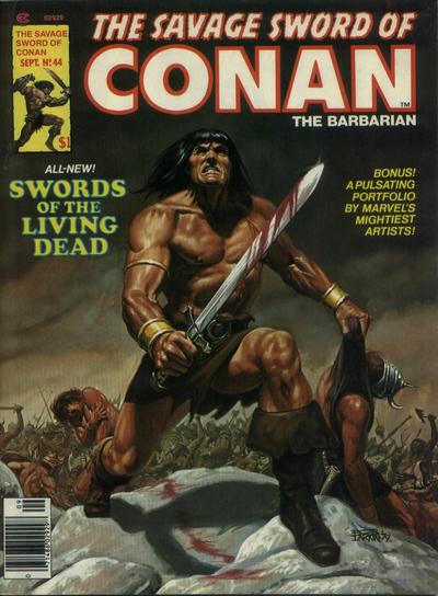 Cover for The Savage Sword of Conan (Marvel, 1974 series) #44