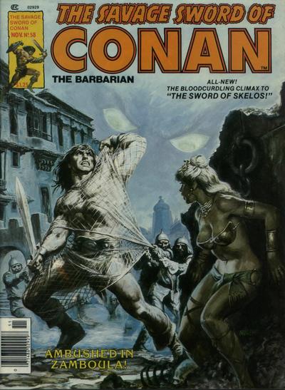 Cover for The Savage Sword of Conan (Marvel, 1974 series) #58