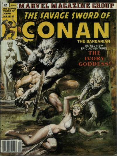 Cover for The Savage Sword of Conan (Marvel, 1974 series) #60