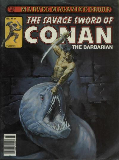 Cover for The Savage Sword of Conan (Marvel, 1974 series) #61