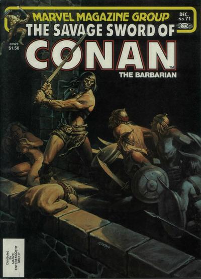 Cover for The Savage Sword of Conan (Marvel, 1974 series) #71