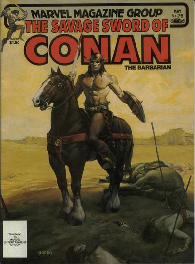 Cover for The Savage Sword of Conan (Marvel, 1974 series) #76 [Direct]