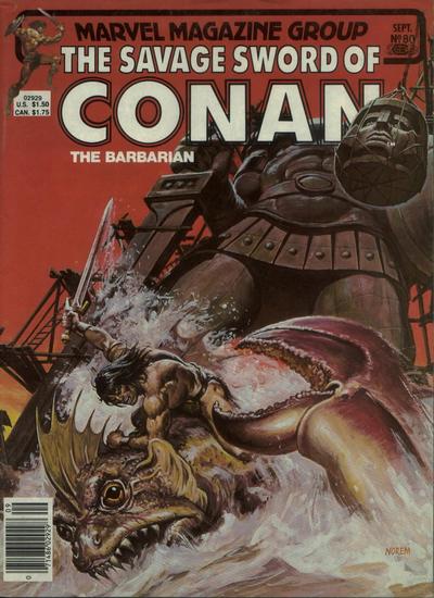 Cover for The Savage Sword of Conan (Marvel, 1974 series) #80
