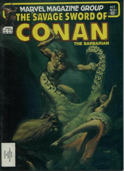Cover for The Savage Sword of Conan (Marvel, 1974 series) #81 [Direct]