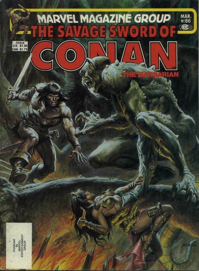Cover for The Savage Sword of Conan (Marvel, 1974 series) #86 [Direct]