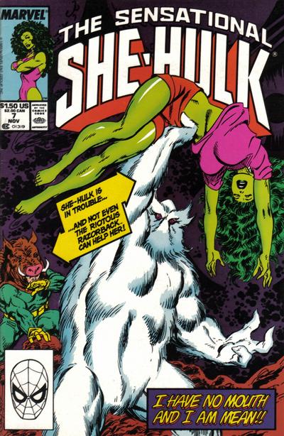 Cover for The Sensational She-Hulk (Marvel, 1989 series) #7