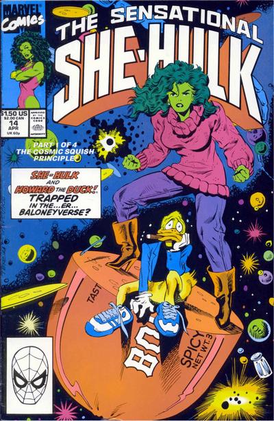 Cover for The Sensational She-Hulk (Marvel, 1989 series) #14