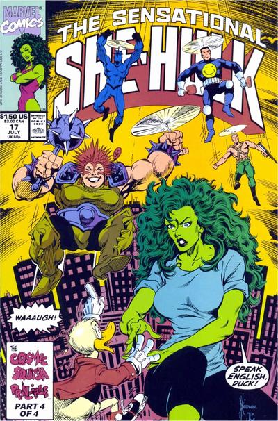 Cover for The Sensational She-Hulk (Marvel, 1989 series) #17