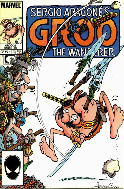 Cover for Sergio Aragonés Groo the Wanderer (Marvel, 1985 series) #25 [Direct]