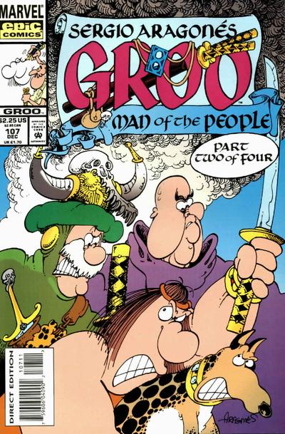 Cover for Sergio Aragonés Groo the Wanderer (Marvel, 1985 series) #107