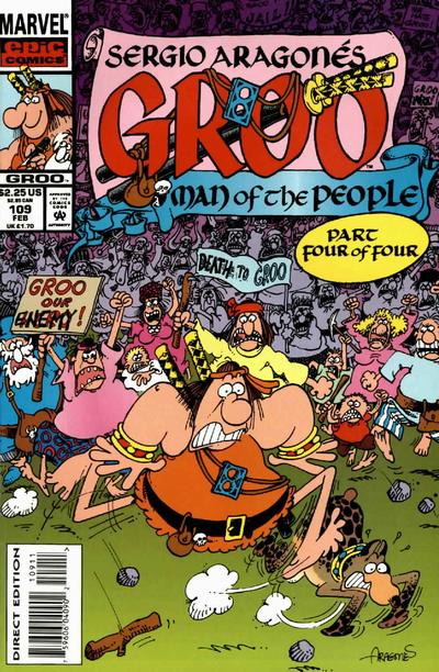 Cover for Sergio Aragonés Groo the Wanderer (Marvel, 1985 series) #109