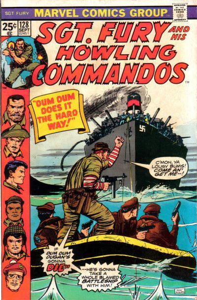 Cover for Sgt. Fury and His Howling Commandos (Marvel, 1974 series) #128