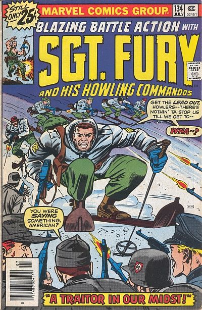 Cover for Sgt. Fury and His Howling Commandos (Marvel, 1974 series) #134