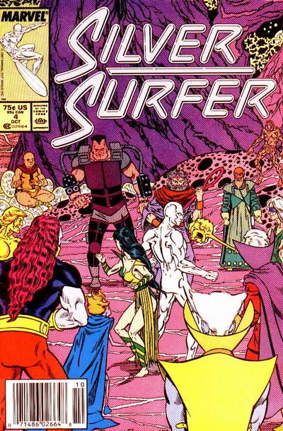 Cover for Silver Surfer (Marvel, 1987 series) #4 [Newsstand]