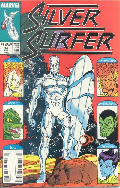 Cover for Silver Surfer (Marvel, 1987 series) #20 [Direct]