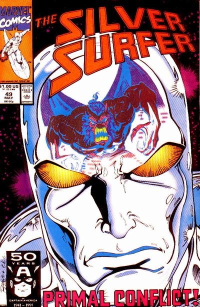 Cover for Silver Surfer (Marvel, 1987 series) #49 [Direct]