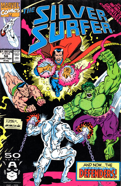 Cover for Silver Surfer (Marvel, 1987 series) #58