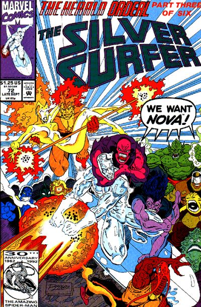 Cover for Silver Surfer (Marvel, 1987 series) #72
