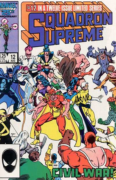 Cover for Squadron Supreme (Marvel, 1985 series) #12 [Direct]
