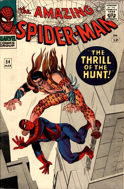 Cover for The Amazing Spider-Man (Marvel, 1963 series) #34 [Regular Edition]