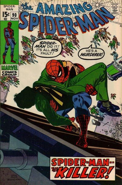 Cover for The Amazing Spider-Man (Marvel, 1963 series) #90 [Regular Edition]
