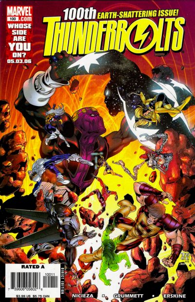 Cover for Thunderbolts (Marvel, 2006 series) #100