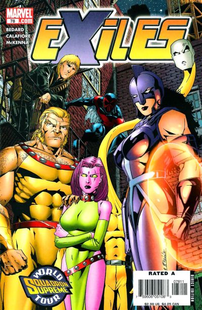 Cover for Exiles (Marvel, 2001 series) #78 [Direct Edition]
