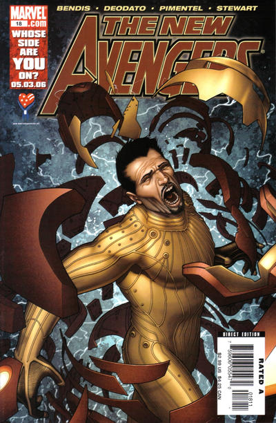 Cover for New Avengers (Marvel, 2005 series) #18 [Direct Edition]