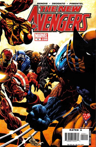 Cover for New Avengers (Marvel, 2005 series) #19 [Direct Edition]