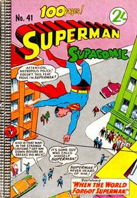 Cover Thumbnail for Superman Supacomic (K. G. Murray, 1959 series) #41