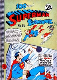 Cover Thumbnail for Superman Supacomic (K. G. Murray, 1959 series) #43
