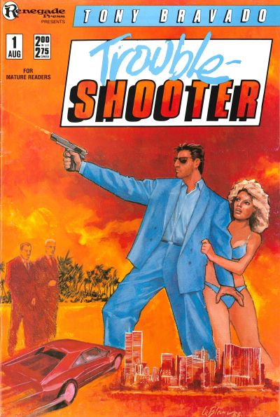 Cover for Tony Bravado, Trouble-Shooter (Renegade Press, 1988 series) #1