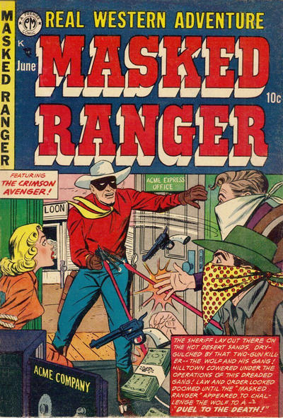 Cover for Masked Ranger (Premier Magazines, 1954 series) #2