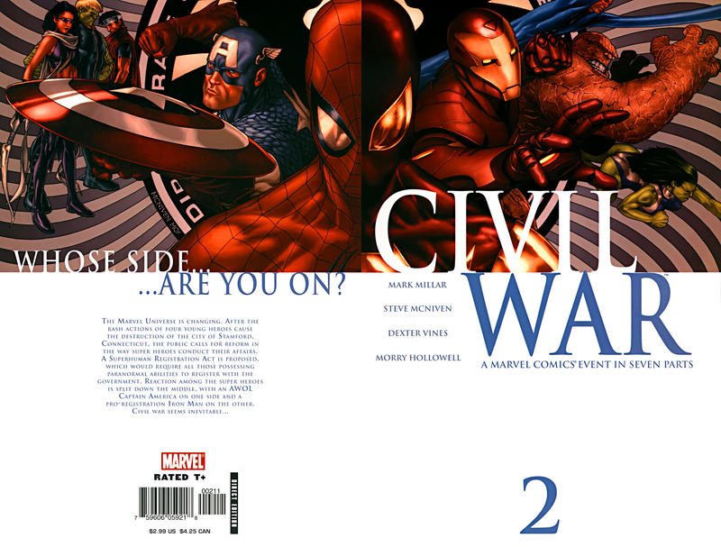 Cover for Civil War (Marvel, 2006 series) #2 [Standard Cover]