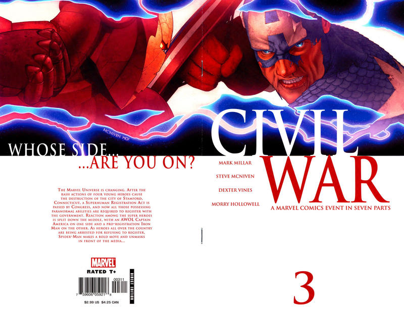 Cover for Civil War (Marvel, 2006 series) #3 [Standard Cover]