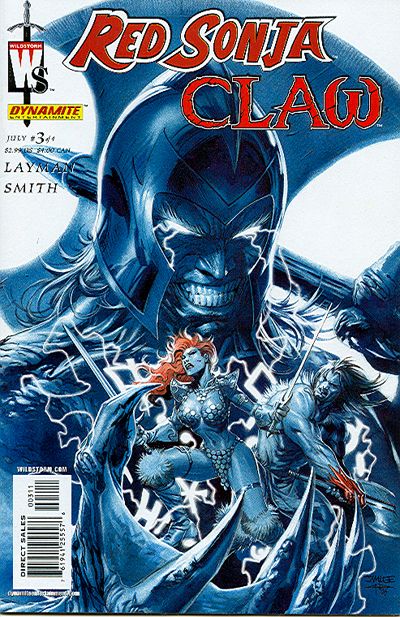 Cover for Red Sonja / Claw: The Devil's Hands (DC, 2006 series) #3 [Jim Lee / Gabriele Dell'Otto Cover]