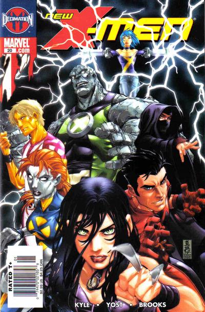 Cover for New X-Men (Marvel, 2004 series) #20 [Cover A newsstand]