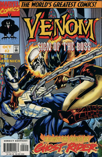 Cover for Venom: Sign of the Boss (Marvel, 1997 series) #2 [Direct Edition]