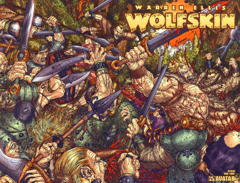 Cover for Warren Ellis' Wolfskin (Avatar Press, 2006 series) #1 [Wraparound Edition]