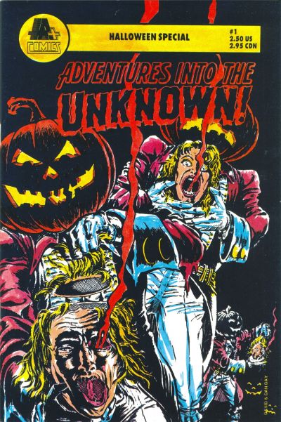 Cover for Adventures into the Unknown Halloween Special (A-Plus Comics, 1991 series) #1