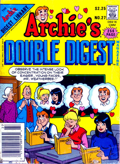 Cover for Archie's Double Digest Magazine (Archie, 1984 series) #27