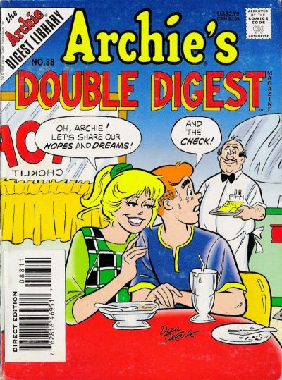 Cover for Archie's Double Digest Magazine (Archie, 1984 series) #88 [Direct Edition]