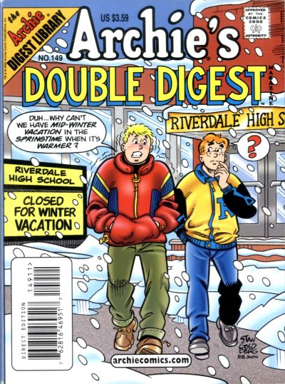 Cover for Archie's Double Digest Magazine (Archie, 1984 series) #149 [Direct Edition]