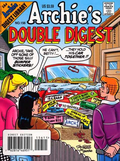 Cover for Archie's Double Digest Magazine (Archie, 1984 series) #156 [Direct Edition]