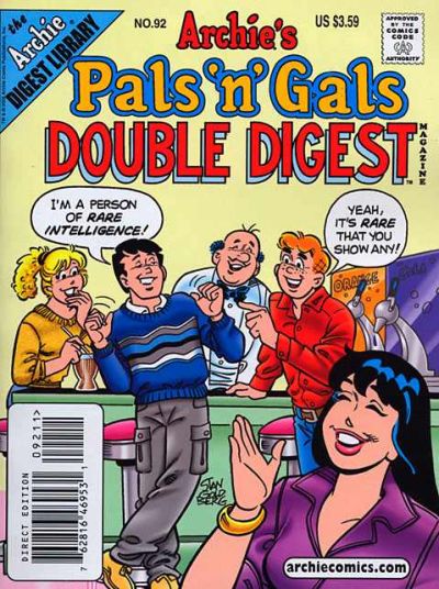 Cover for Archie's Pals 'n' Gals Double Digest Magazine (Archie, 1992 series) #92 [Direct Edition]