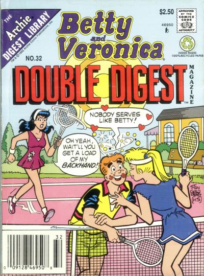 Cover for Betty and Veronica Double Digest Magazine (Archie, 1987 series) #32