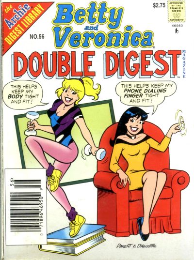 Cover for Betty & Veronica (Jumbo Comics) Double Digest (Archie, 1987 series) #56 [Newsstand]