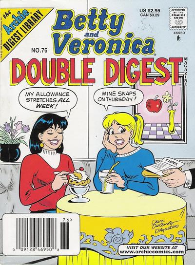 Cover for Betty & Veronica (Jumbo Comics) Double Digest (Archie, 1987 series) #76